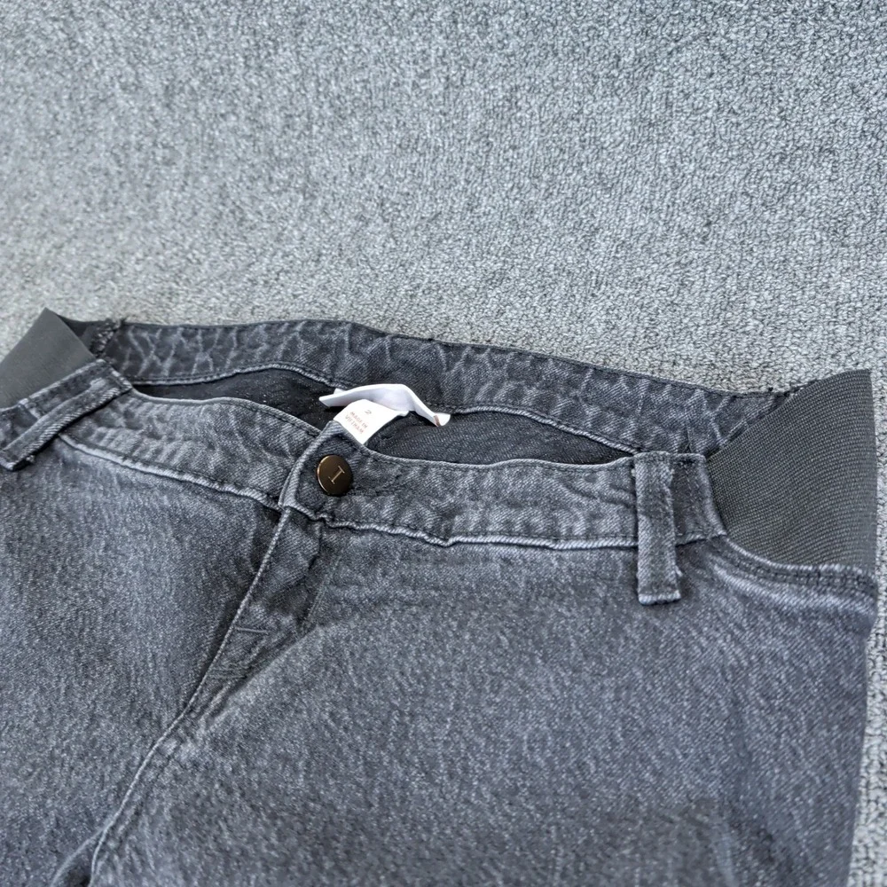 Isabel by Ingrid & Isabel 90s Straight Maternity Cargo Jeans Womens 2 Black